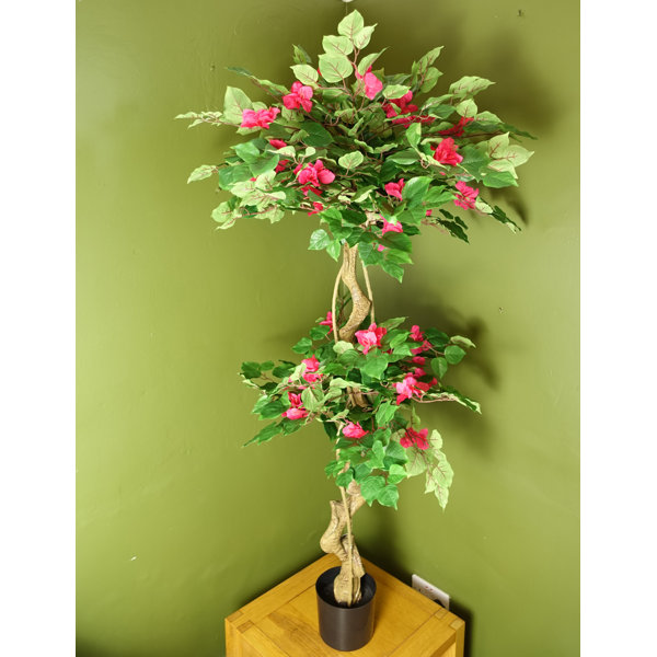 Leaf 150Cm Artificial Flowering Tree in Pot Wayfair.co.uk